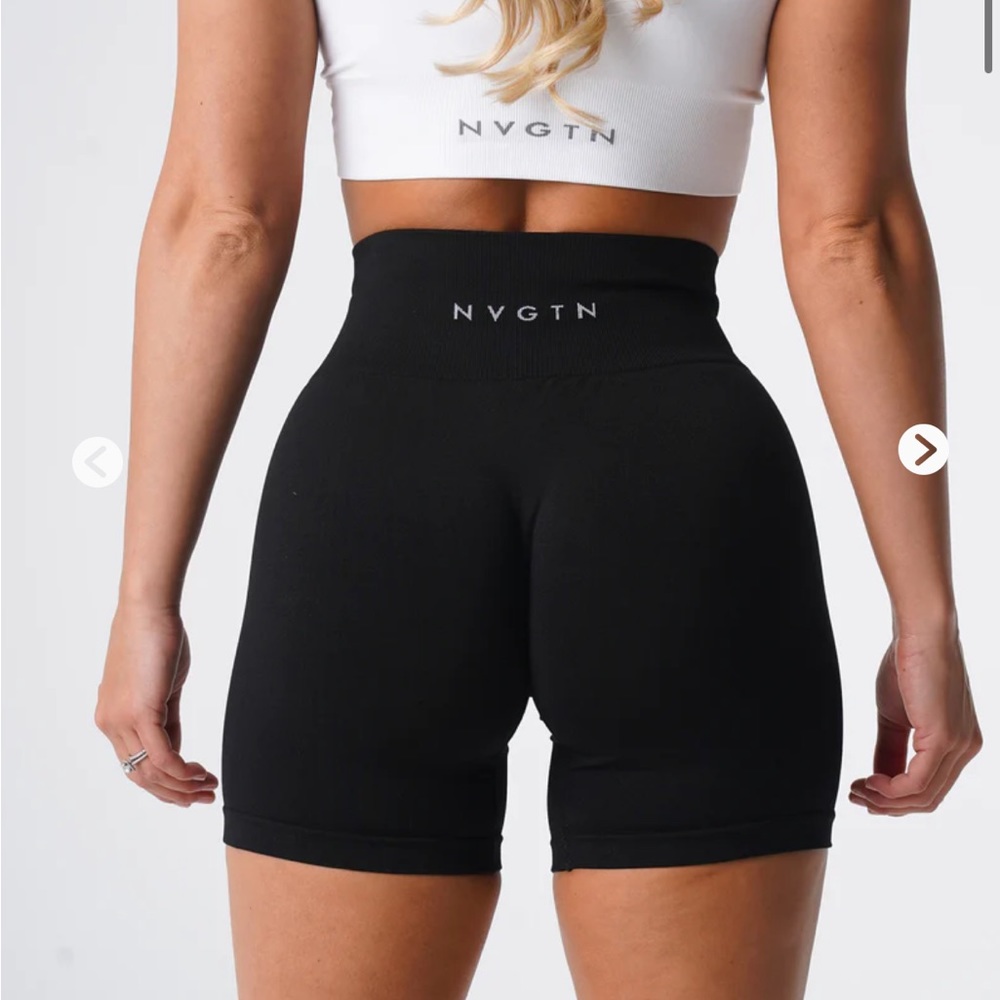 NVGTN - Black Solid Seamless Shorts